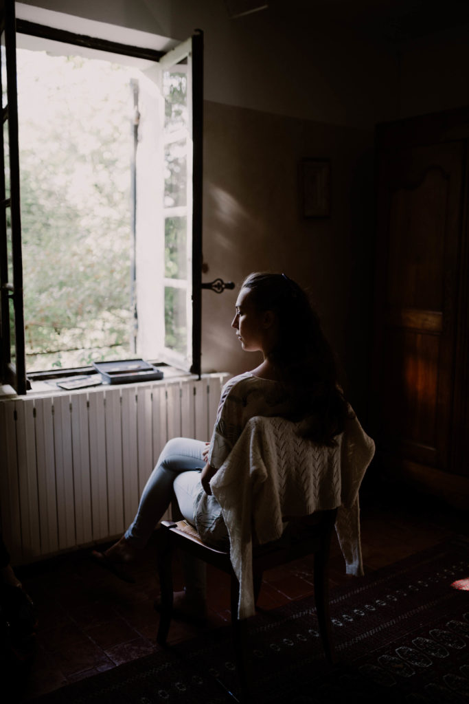 séance de maquillage pour la mariée