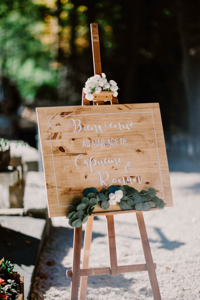 panneau décoration mariage demeure de cancerilles