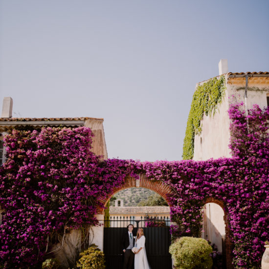 Bougainvilliers lors d'un mariage au château de Brégançon