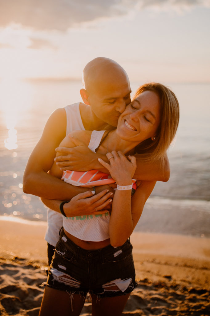 Couple d'amoureux dans le Sud de la France