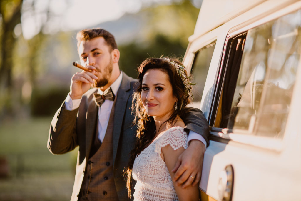 Portrait d'une mariée au domaine du Viet à Hyères