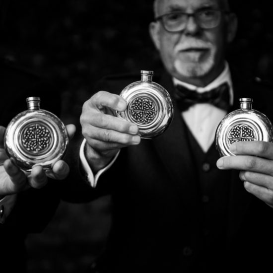 Fiole d'alcool pour trinquer à son mariage