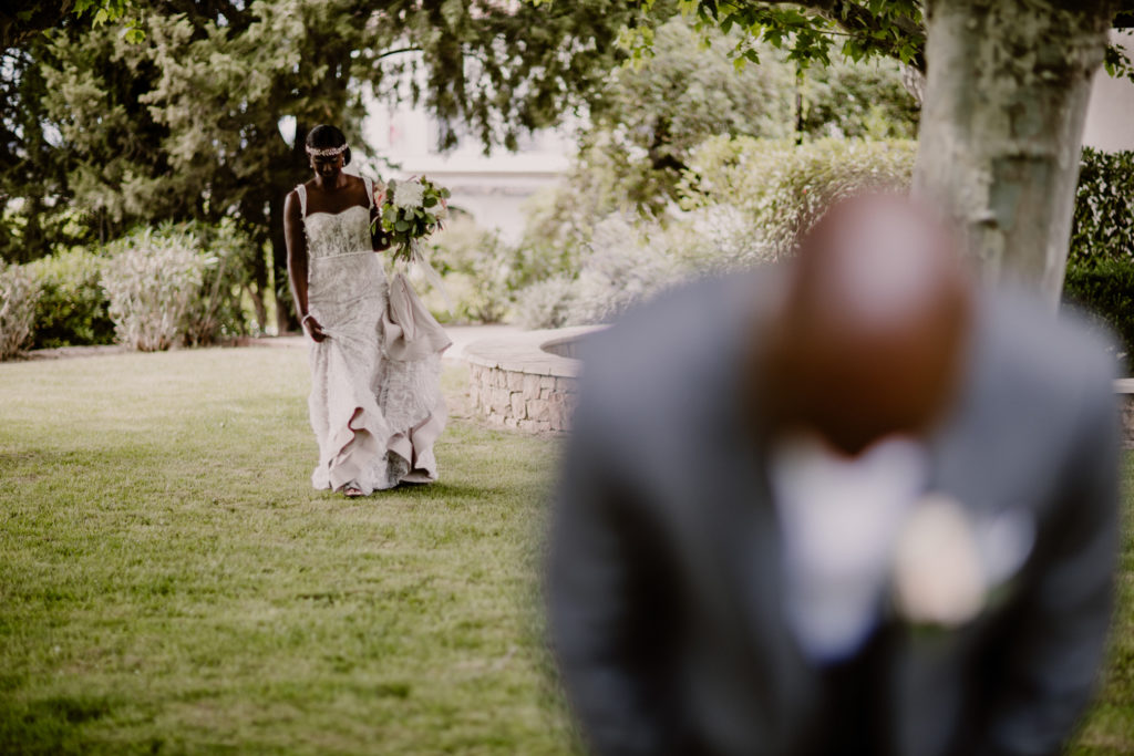 Découverte de la mariée lors d'un mariage à l'Ultimate Provence