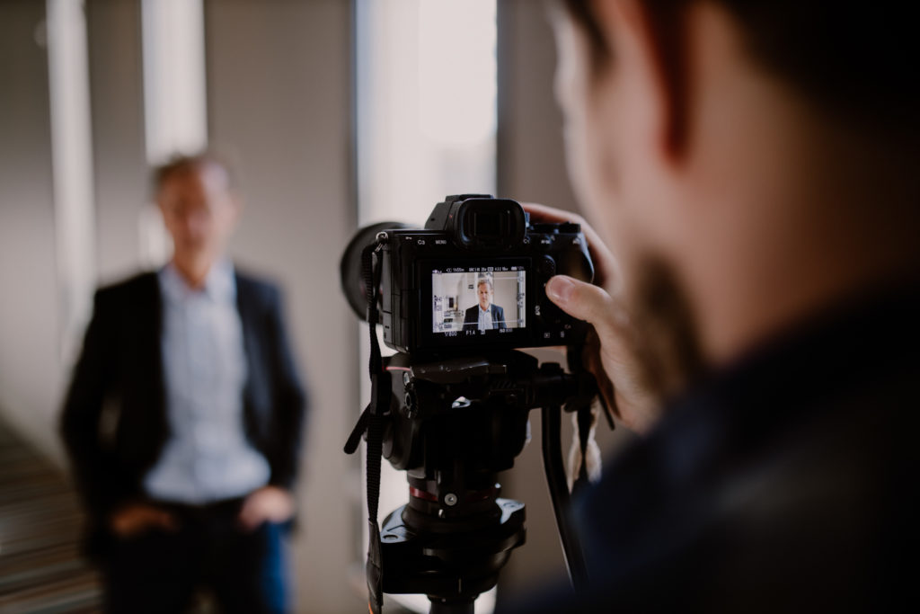 Interview lors d'un séminaire d'entreprise à Avignon