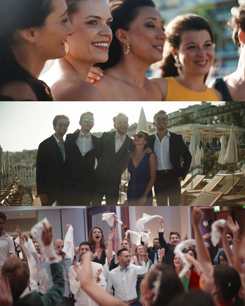 Images d'un mariage à Nice filmé par The Birdies duo photographe vidéaste de mariage